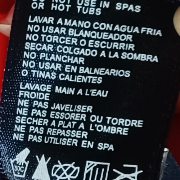 TOMMY HILFIGER RED SCA V-NECK FRONT LAYER WRAP SWIMSUIT SWIMWEAR SIZE 10 NEW WI - Picture 14 of 14